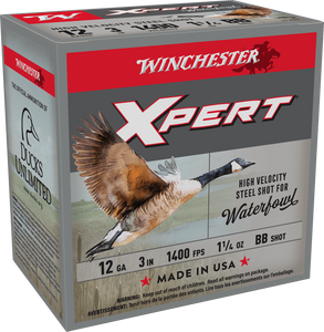Winchester Xpert 1400fps 12ga 3" 1-1/4oz #BB Hight Velocity Steel Shotgun Ammunition