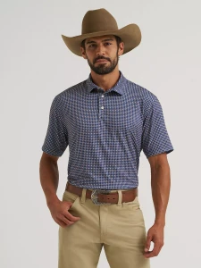 Performance Polo Shirt Blue Depths by Wrangler