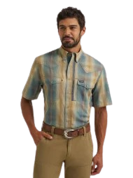 All Terrain Gear Western Performance Short Sleeve Snap Shirt by Wrangler