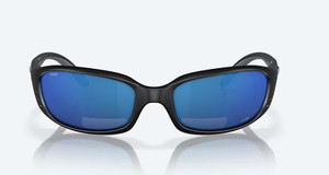 Brine Reader Sunglasses with Matte Black Frames and Blue 580P Lens by Costa Del Mar