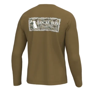 Youth Sand Dog and Moon Long Sleeve Crew by Local Boy
