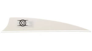 X Vane 3 Inch Shield Cut White Vane by Bohning