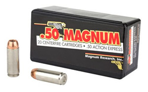 Magnum Research 50 AE 300gr Jacketed Hollow Point Handgun Ammunition