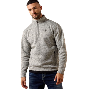Caldwell 1/4 Zip Sweater-Nulla Heather by Ariat