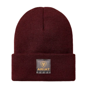 Adult Winsdor Wine Rebar Roughneck Watch Beanie Cap by Ariat