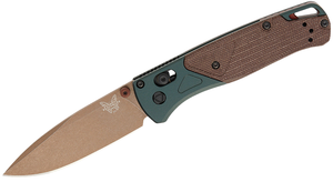 Taiga Green Bugout Drop Point 3.24" Blade Folding Knife by Benchmade