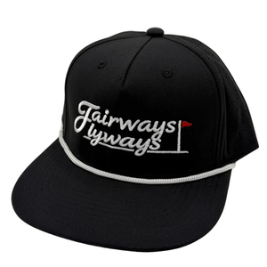 Adult Fairways Flyways Text 5perf Hat by Fairway