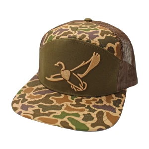 Adult Plain Duck 7 Panel Mesh Snapback Hat by Local Boy