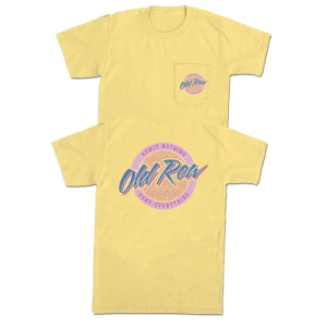 Circle Logo Pocket Tee in Butter by Old Row
