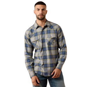 Men's Retro Hiddleston Fitted Long Sleeve Snap Up Shirt by Ariat