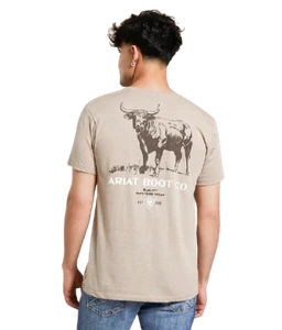 Beefy Boy Short Sleeve Tee Shirt in Brown by Ariat