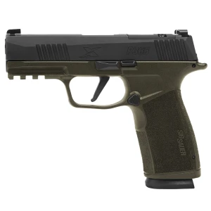 Sig Sauer P365-X Macro 9mm Luger Caliber 3.7" Barrel Length Semi Auto Black & Green Handgun