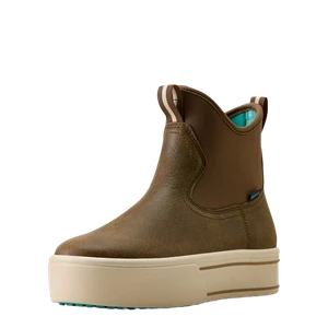 Woman's Saylor Shrimp Waterproof Boot in Brown Bomber by Ariat