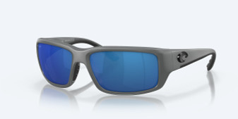 Fantail Matte Grey - Blue Polarized Polycarbonate Sunglasses by Costa Del Mar