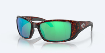 Blackfin Tortoise - Green Mirror Polarized Sunglasses by Costa Del Mar