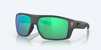 Diego Matte Grey - Green Mirror Polarized Sunglasses by Costa Del Mar