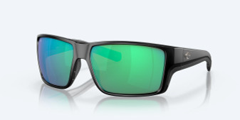 Reefton Pro Matte Black -  Green Mirror Polarized Sunglasses by Costa Del Mar