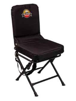 Foldable Swivel Chair by Rhino - Black