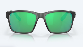 Paunch Matte Smoke Crystal - Green Mirror Polarized Sunglasses by Costa Del Mar