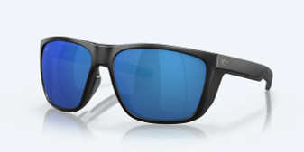 Ferg XL Matte Black -Blue Mirror Polarized Polycarbonate Sunglasses by Costa Del Mar