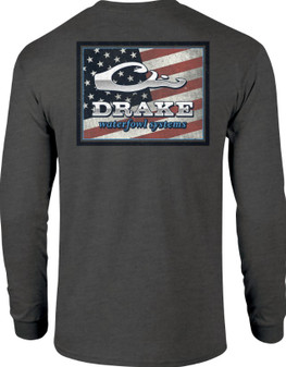 Flag Square Long Sleeve Tee Shirt by Drake
