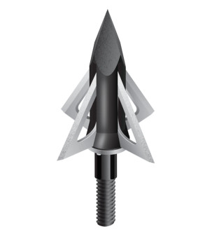 125gr Crossbow 4 Blade Broadheads 4 Pack by Slick Trick