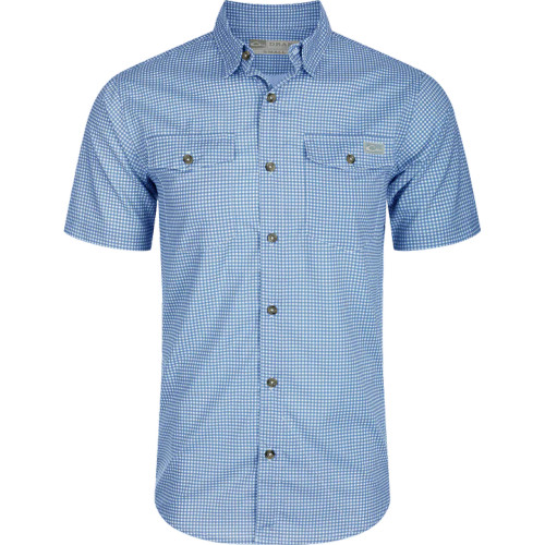 Frat Gingham Short Sleeve Shirt by Drake