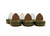 6 Pack Dove Flock A Flicker Motion Decoys by Mojo Outdoors