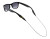 Black 14 Inch XL End Original Steel Eyewear Retainers by Cablz