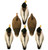 6 Pack Flocked Head Magnum Mallard Foam Filled Duck Decoys with 6 Slot Bag by Higdon Outdoors