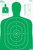 23 in. / 35 in. B27 Green Silhouette Targets in 5 Pack by Pro-Shot 23 in. / 35 in. B27 Green Silhouette Targets in 5 Pack by Pro-Shot