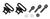 Bolt Action Rifle Swivel Set by Allen Bolt Action Rifle Swivel Set by Allen