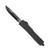 Black Slim Rubber Drop 3.5" Blade Out the Front Knife by Templar