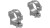 Scope Ring Mounts Silver in Medium Height with 1 Inch Tube Size for Sako by Leupold