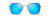 Moon Doggy Sunglasses - Matte Silver Frame, Blue Hawaii Lens by Maui Jim MAUI B874-17