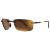 Brackley X Hybrid Rimless Sunglasses with Tortoise Brown Frames and Gold Lenses by BEX