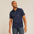 Rebar Foreman Short Sleeve Polo in Navy by Ariat