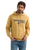 Wrangler Front Animal Logo Pullover Hoodie in Pale Gold