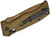 Flat Dark Earth Sibert Mini Auto Adams 3.25" Blade Folding Knife by Benchmade