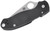 3 Inch Satin Plain Blade Folding Knife with Black G-10 Handle by Spyderco