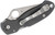 3 Inch Maxamet Stonewashed Plain Blade Folding Knife with Dark Gray G10 Handle by Spyderco