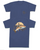 China Blue "Bucking Fish" Pocket T-Shirt by Old Row