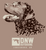 Lab and Duck Mosaic DNW Outdoors Logo Short Sleeve Tee Shirt in Brown Savannah, Moss, and Sage showing the Labrador retriever and duck flight back graphic.