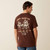 Ariat Haters Club Short Sleeve Tee in Deep Mahogony