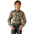 Youth Huxlee Retro Snap Long Sleeve Deep Teal Shirt by Ariat