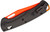 Carbon Fiber and Orange Finish Taggedout 3.5" Blade Folding Knife by Benchmade