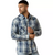 Men's Plaid Retro Heathcliff Long Sleeve Fitted Snap Shirt by Ariat