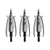 3 Pack 2.3 Inch 100 Grain 2 Blade Titanium Beast Mechanical Broadheads by Bowmar
