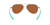 Piper Sunglasses with Shiny Gold Frames and Green Mirror Polarized Polycarbonate Glass Lenses by Costa Del Mar