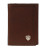 Dark Copper Tri-Fold Wallet with Small Shield Logo by Ariat